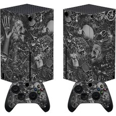 Xbox 코어 무선 컨트롤러용 PlayVital 템페스트 드래곤 커스텀 비닐 스킨 Series X 콘솔 데칼 커버 스티커 랩, Cyborg Wreck, 1개