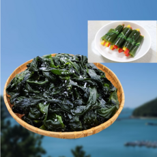 완도산 염장되어 있는 염장 쌈다시마, 1박스, 1kg
