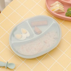 실리콘 흡착 식판 PP뚜껑, PP뚜껑 ES0755, 1개