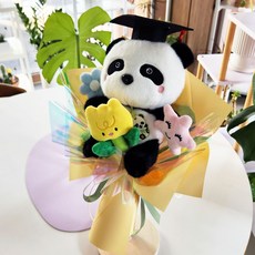 팬더인형 푸바오 학사모 졸업식 재롱잔치 학예회 어린이 유치원 인형꽃다발