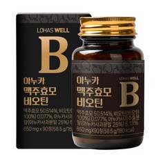 로하스웰 아누카 맥주효모 비오틴 90정 아누카 사과 추출 분말 두피 모발 영양제, 2개