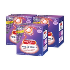 멕리듬 스팀 아이마스크 수면안대 라벤더향, 12개입, 3개