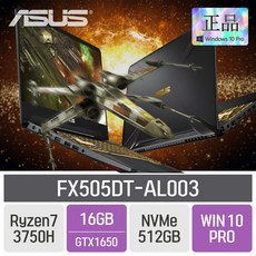 ASUS TUF 게이밍 FX505DT-AL003, 16GB, SSD 512GB, 포함