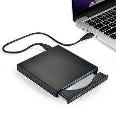 가성비 CD플레이어 휴대용 USB 슬림 광학 드라이브 외부 초고속 DVD 플레이어 자동차 디스크 지원 Air/Pro 노트북 PC, 한개옵션0