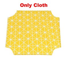 나무 높이 애완 동물 고양이 침대 제거 가능캔버스 새끼 해먹 집, 5.Cloth Yellow Grid