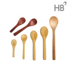 [한의바이오]나무 스푼 요거트 시리얼용 스푼 수저 17cm /15cm/ 13cm /24cm/ 9cm, 1개