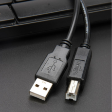 프린터 삼성 캐논 hp 호환 USB케이블 복합기 연결 USB 2.0 AB, 1.8m, 1개