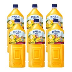 해태음료 썬키스트 훼미리 망고, 6개, 2L