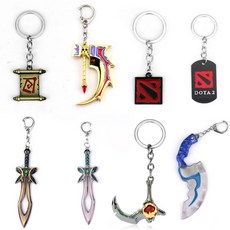 검도 호구 용품 검 일본도 거치대 게임 Dota 2 Keychain Pudge Toys Dota2 무기 칼 부적의 소품 가방 열쇠 고리 악세사리 선물 Llaveros