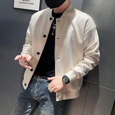 POMTOR 야구복 점퍼 남성 가을 고급 캐주얼 카고 자켓 상의