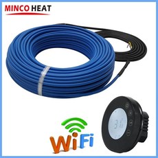 바닥 와이어 진입로 눈 녹는 트윈 도체 난방 케이블 온도 조절기, 2.X7HH WiFi and Wire, D.25 meters (250w), 1개