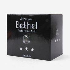 벧엘 탁구공 ABS 40+ 3성 연습구 (120입) 화이트
