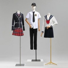 미니마네킹 관절마네킹 주니어 어린이 모델 소품 런웨이 반신남녀복점 선반 학생 교복, 23 블랙 트라이앵글 선두, 오류 발생시 문의 ( 엔씨피글로벌 1 )