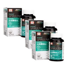 스피루리나 캐나다 Spirulina 스피리루나 9개월분, 3개, 180정