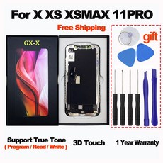 GX 하드 OLED 아이폰 X LCD 화면 AMOLED 디지타이저 어셈블리 교체 GX 소프트 아이폰 XS 디스플레이 MAX 11 PRO OLED Best, 16 OEM(ORI) XR