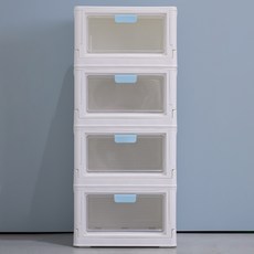 오더미 폴딩박스 접이식 리빙박스 수납함, 1개, 블루