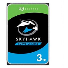 Seagate Skyhawk 4TB 비디오 내장 하드 드라이브 HDD – 3.5인치 SATA 6Gb/s 64MB 캐시 상태 관리 및 사내 구조 서비스가 포함된 DVR NVR 보, 기본 - 씨게이트스카이호크4tb