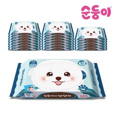와댕댕이 강아지물티슈 휴대 리필형 10매 20팩/DG휴20, 20개