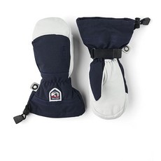 Hestra Army Leather Heli 스키 주니어 - 방수 단열 클래식 가죽 스노우 벙어리 장갑 겨울 스키 눈 속에서 놀 수 있음 어린이 및 청소년용 그레이 4, 7