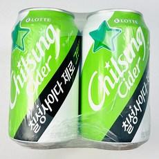 롯데 롯데 칠성 사이다 제로 그린플럼 355ml x 6개 제로 칼로리 매실향 사이다