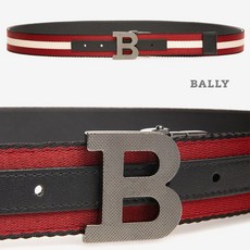 발리 20FW B-BUCKLE 신세틱 패브릭 벨트 BLK