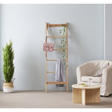 우드몽드 원목 스탠드옷걸이 행거 소나무+중간선반