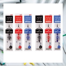 미쓰비시 유니볼 one 노크식 중성펜 리필심 0.38mm 0.5mm UMR-38S UMR-05S, 5개, 레드 0.5mm