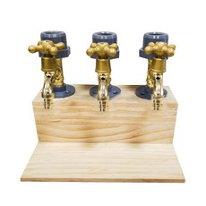 와인 디스펜서 나무 수도꼭지 홀더 위스키 맥주 랙 주류, Three out of water, 1개