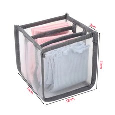 폴딩수납장 공간박스 접이식선반 옷장 정리함 팬티 및 양말 보관함 속옷 옷 분리기 상자, 13) MINI 3 Grids