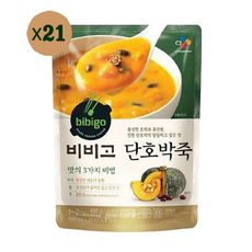 비비고 단호박죽, 450g, 21개