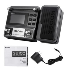 일렉기타 앰프 헤드폰 미니 이펙터 MOOER GE100 멀티 이펙트 프로세서 이펙트 페달루프 녹음 포함180초 MOOER GE150 기타 페달 모델링 루퍼80초, 협동사, GE100 미국 플러그