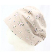 [서울양품점] 국산 _ 마리꽃 항암 도톰 면비니두건 모자