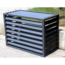  실외기 커버 바람막이 햇빛가리개 야외 보호 부식방지, 흰색 3개 110x80x60 