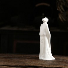 창의 백자 수공예품 도자기 시선 이백 고대 시인 선의 서재 거실 현관 가구 장식품, 1