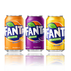 [코카콜라] 환타오렌지+파인+포도 355ml*24캔, 1세트, 355ml