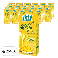 LIF 옥수수 밀크 음료, 264개, 180ml
