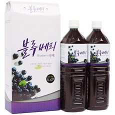블루베리 진액 1Lx2개 액 즙 차 원액 액기스, 1l, 2개