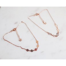 18k하트통통목걸이팔찌세트