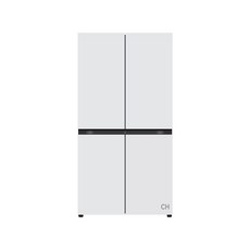 [색상선택형] LG전자 디오스 오브제컬렉션 매직스페이스 4도어 냉장고 메탈 870L 방문설치, 화이트(상단), 화이트(하단), T873MWW111