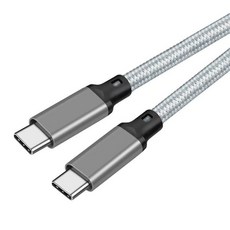 호환 C 타입USB 3.2 2 세대 케이블 20Gbps 데이터 전송 4K 비디오 출력 모니터 100W PD 5A 고속 충전 숏 20cm 30cm 50cm, [02] 0.3m, [02] Gray