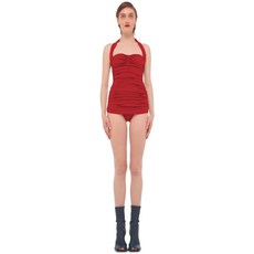 NORMA KAMALI BILL MIO 노마 카말리 레드 박규영 원피스 수영복