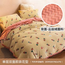 트리플에이 겨울차렵이불 덥는 매트 침대시트 인 낮잠 에어컨 수건이불 자 얇은, 200cmx230cm 일등품 양면 즉