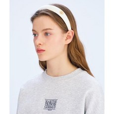 MARITHE 마리떼 FRANCOIS GIRBAUD 서클 로고 새틴 헤어 밴드 아이보리 1MG24CAC101IVR
