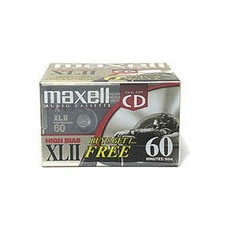 맥스웰 데이터 카트리지 백업 자기테이프 XLII6051 블랭크 오디오 카세트 테이프 6팩 290647, 6개