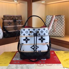 (루이.LV) 모노그램 네오노에 버킷백 화이트