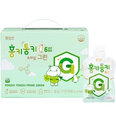 함소아 홍키통키 프라임 그린 (30포 X 1박스 /30일분) 어린이홍삼 5세~7세, 450ml, 1개