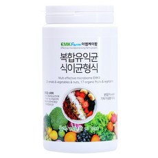 [이엠팜] EMK 복합유익균 식이균형식 - 특허미생물EMK8종균+17종혼합유산균, 600g, 1개