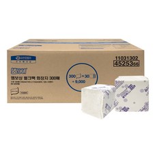 45253 뽀삐 엠보싱 벌크팩 냅킨 300매 30밴드 한박스, 9000개, 45253 뽀삐 엠보싱 벌크팩 1박스, 1개