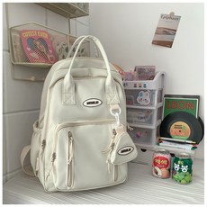 ANYOU 방수 백팩 대용량 남녀공용 노트북 가방+키링장식