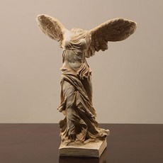 핸드메이드 승리의 여신 니케 조각상 석고상 인테리어 소품 31cm, 상세페이지참조